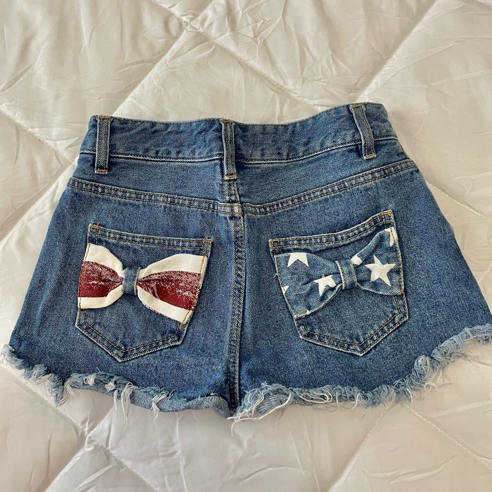 Refuge Distressed Denim Shorts